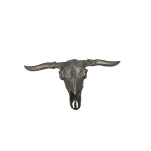 Texas Bull Horn Metal Belt Buckle Western Cowboy/Cowgirl 7" x 3.5"